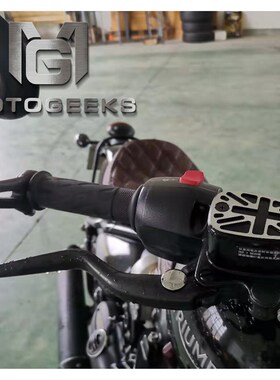适用于 凯旋Bobber/T100z/T120改装刹车油壶盖英国米字旗装饰盖