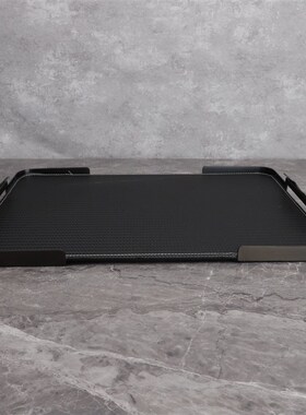 现代简约创意皮革桌面收纳托盘摆件客厅样板房间衣帽W间家居软装