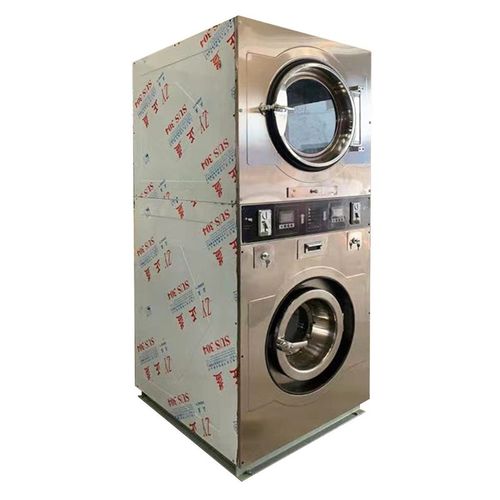 自助上烘下洗工业洗衣机 干洗店洗涤I设备商用双层滚筒式洗脱机