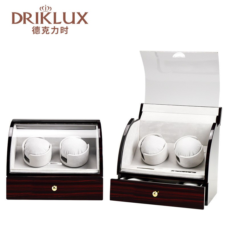driklux 自动机械手表上炼表盒 2表L抽屉+位摇表器马达电动晃