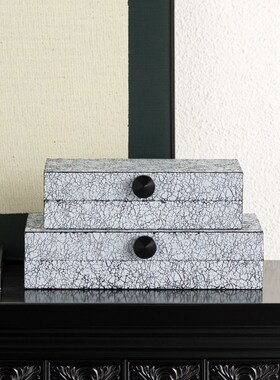 Rzone 样板间创意收纳盒子x摆件装饰首饰盒软装高级感陈列搭配布