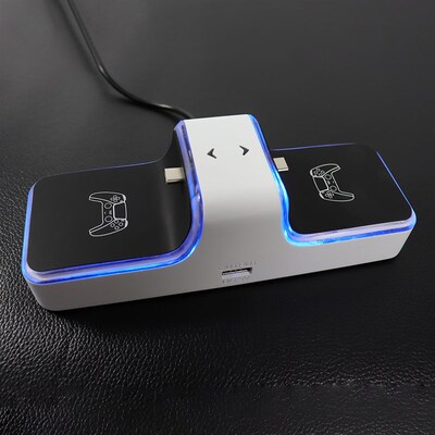 For PS5d Controller Charger Dual USB Fast Charging Dock Stat