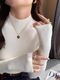 软软糯糯秋冬百搭款 半高领针织打底衫