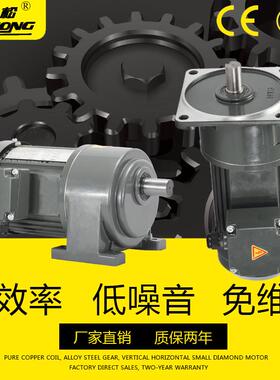 台松齿轮减速电机220380V立卧式200W400W750W1.5KW变频调速小金刚