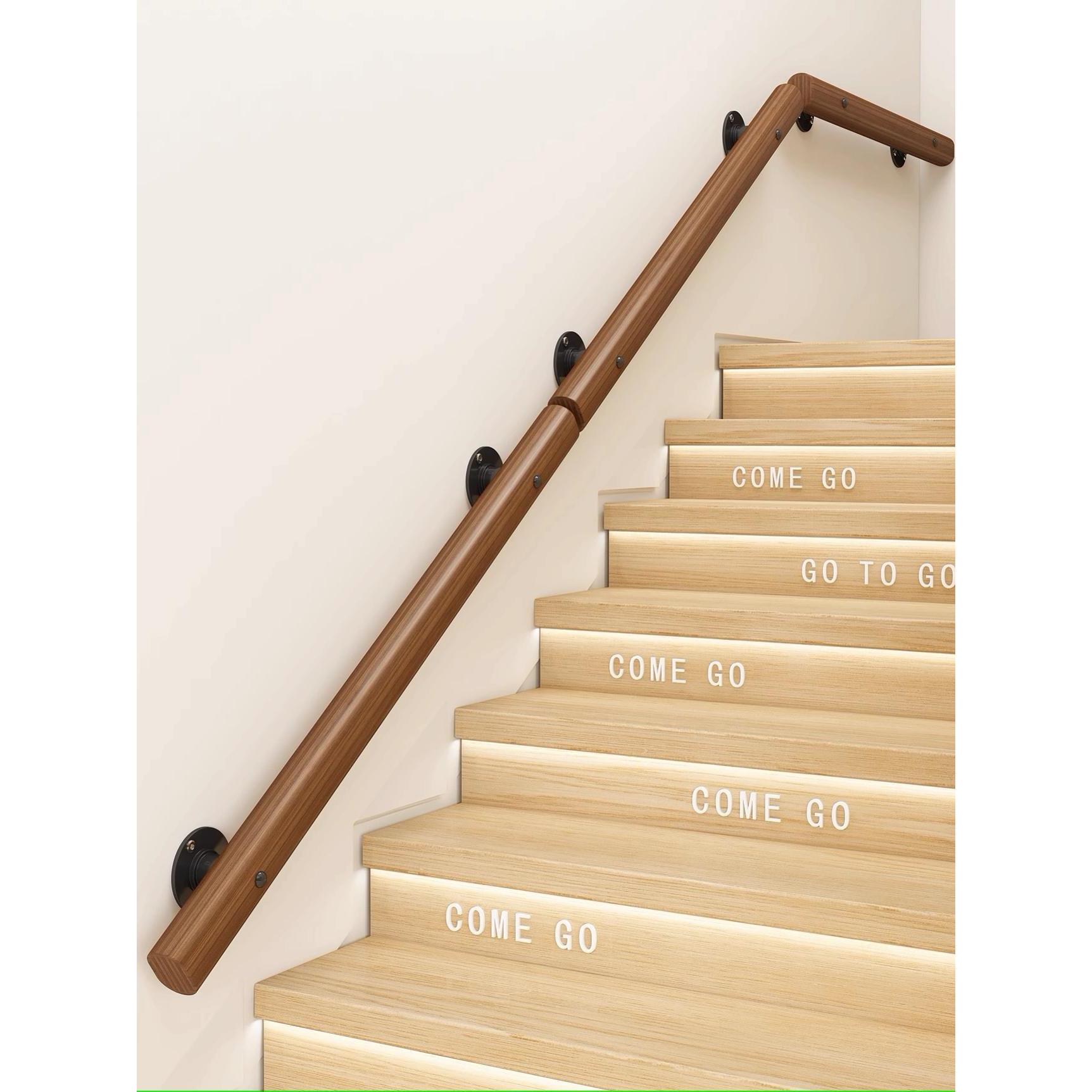 楼梯白蜡木扶手实木家用楼梯栏杆老年人楼梯扶手儿童防滑扶手实木