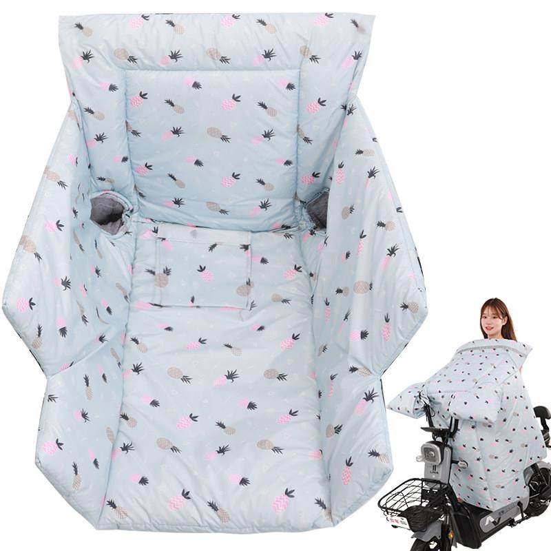 冬季挡风被加厚加绒电动摩托小电瓶自行车双面防水防寒保暖防风罩