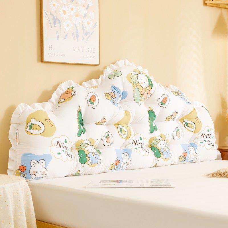 可爱新款床头靠垫卧室床头板大靠背护腰宿舍加厚榻榻米软包免拆洗,居家布艺,床头靠垫,淘宝优惠券,粉丝福利购,淘宝优惠卷