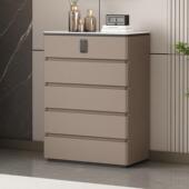 全实木五斗柜意式 极简客厅靠墙收纳柜六斗卧室床尾柜抽屉收纳柜