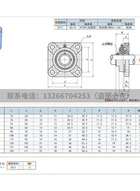 带座外球面球轴承-方法兰式BRTE-12/15/17/20/25/30/35/40/45/50*