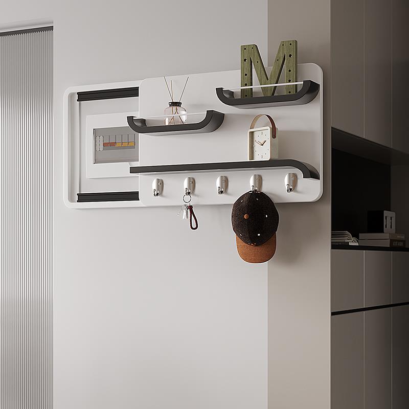 2025新款多功能实木电表箱装饰画现代定制配电箱遮挡箱客厅收纳盒