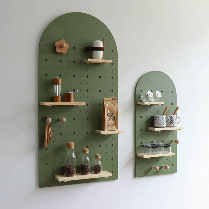 木质拱门洞洞板玄关门口衣帽置物架墙上挂钩壁挂钥匙实木收纳定制,收纳整理,收纳洞洞板,淘宝优惠券,粉丝福利购,淘宝优惠卷