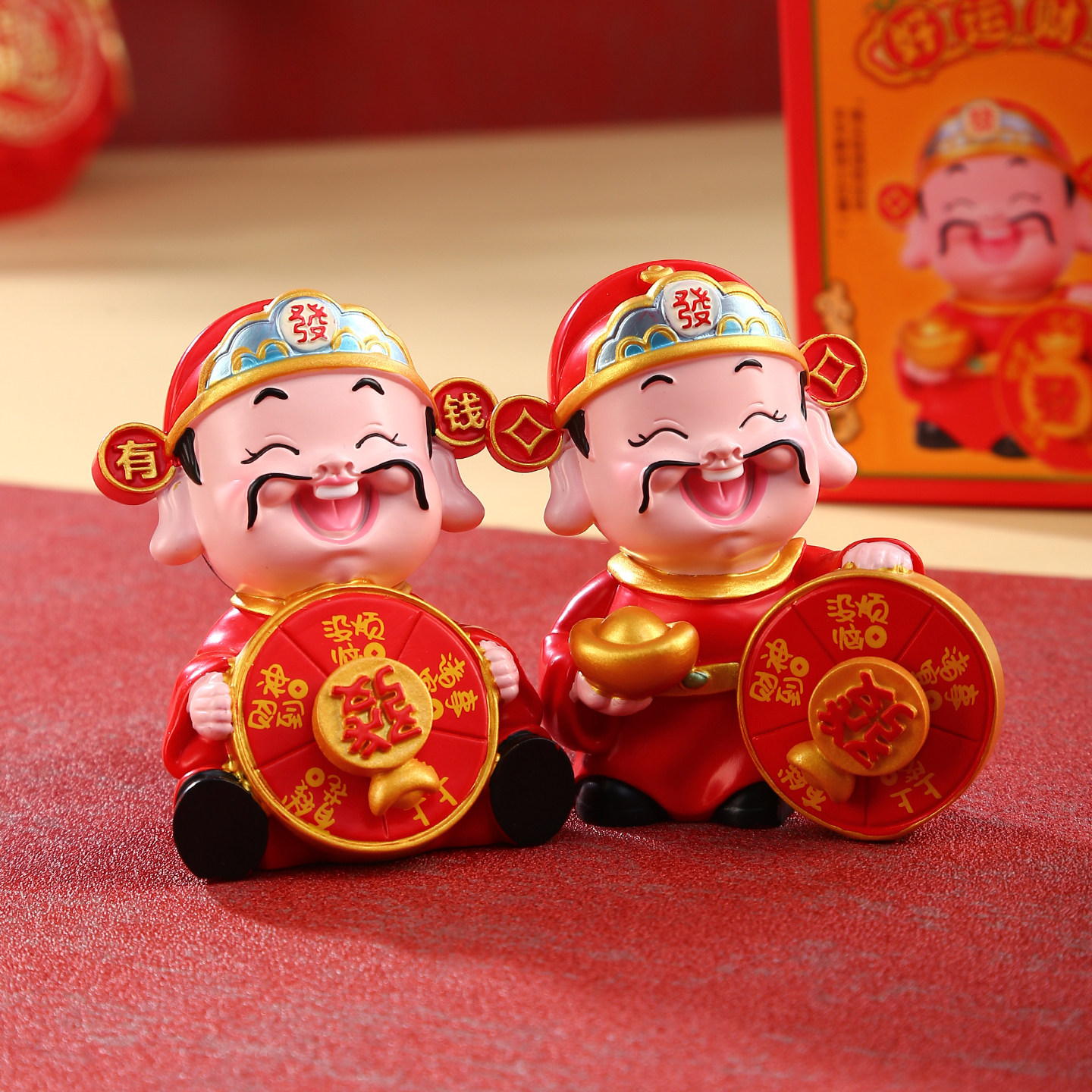 新年财神摆件桌面装饰财神爷财运福运到马年吉祥物创意礼物小礼品,家居饰品,装饰摆件,淘宝优惠券,粉丝福利购,淘宝优惠卷