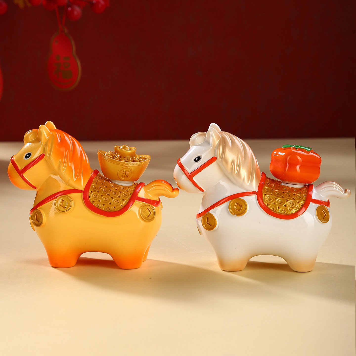 马年摆件大马桌面马上有钱入户玄关装饰乔迁新居创意礼品新年礼物,家居饰品,装饰摆件,淘宝优惠券,粉丝福利购,淘宝优惠卷