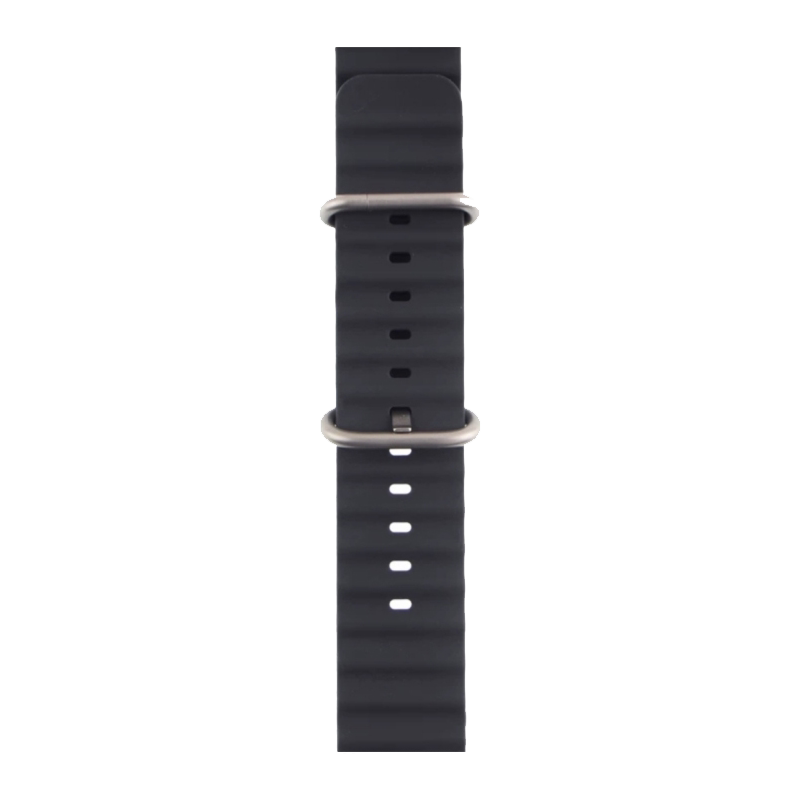 海洋硅胶表带适用于苹果S9阿斯尼HELLOWATCH3+/45/49MM表带通用