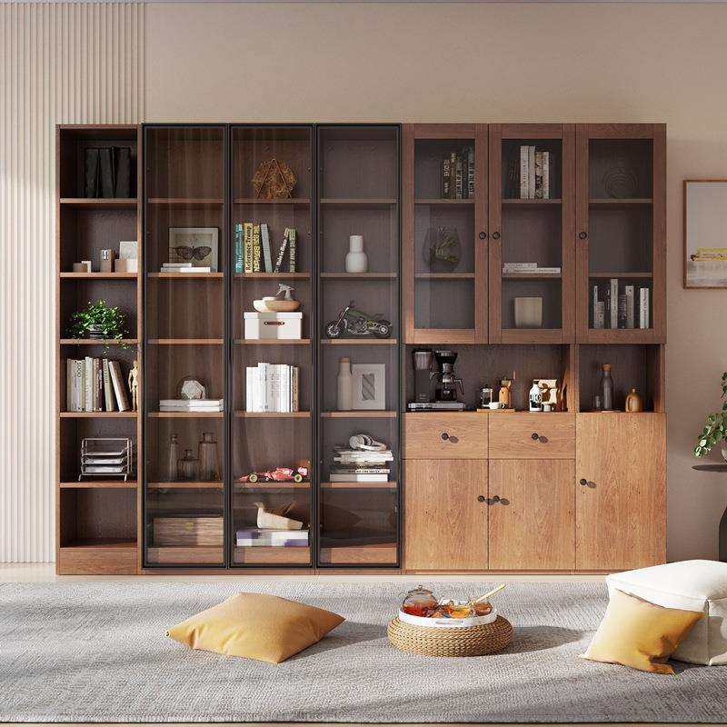 实木书柜带门家用书柜落地玻璃门满墙防尘简约现代置物柜客厅,农机/农具/农膜,其它农用工具,淘宝优惠券,粉丝福利购,淘宝优惠卷