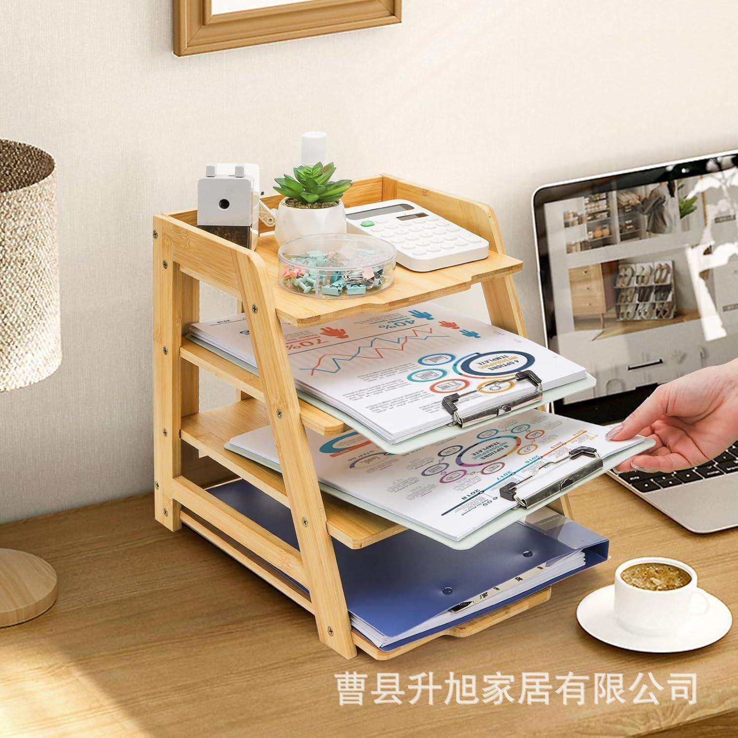 实木桌面三层收纳架可抽拉置物架办公文件邮件储物架木质展示架,农机/农具/农膜,其它农用工具,淘宝优惠券,粉丝福利购,淘宝优惠卷