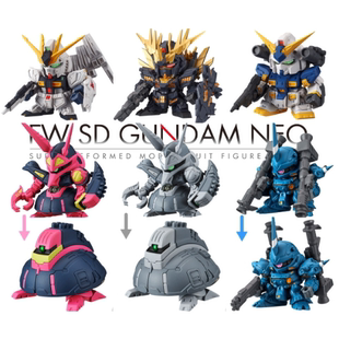 【童心】预售  食玩盒蛋 FW SD NDAM NEO Q版高达Z 元祖 能天使