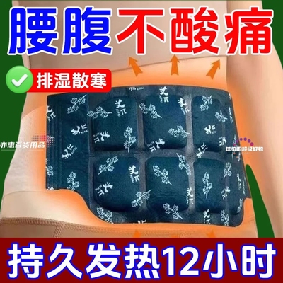 艾草暖腰贴暖腹护腰腹发热大姨妈贴艾热艾草腰椎热敷蕲艾蒸汽腰贴