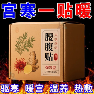 暖腰贴腰部热敷艾灸发热加热腰腹肚子宫寒艾草护腰带宫暖宝宝暖贴