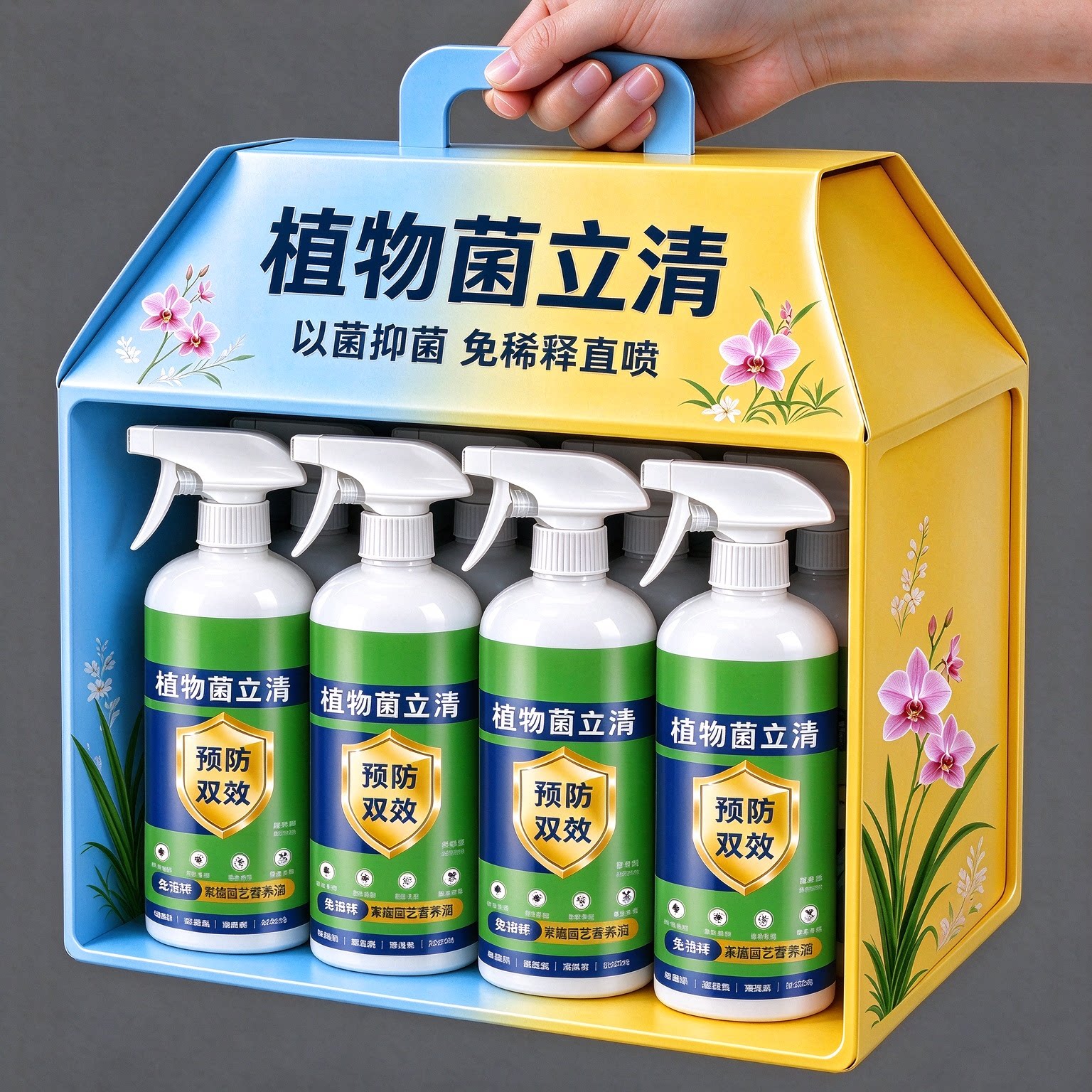 植物菌立清杀菌剂通用免稀释微生物菌剂盆栽绿植抑菌营养液花肥料