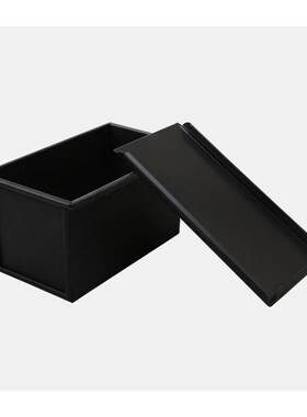 三能黑色低糖450g吐n司模具带盖不沾900g土司盒O 1200g烘焙家用不
