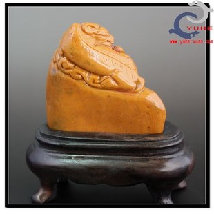 寿山石摆件 国石真m品牛蛋石 手工貔貅小摆件特价包邮【裕和轩】B