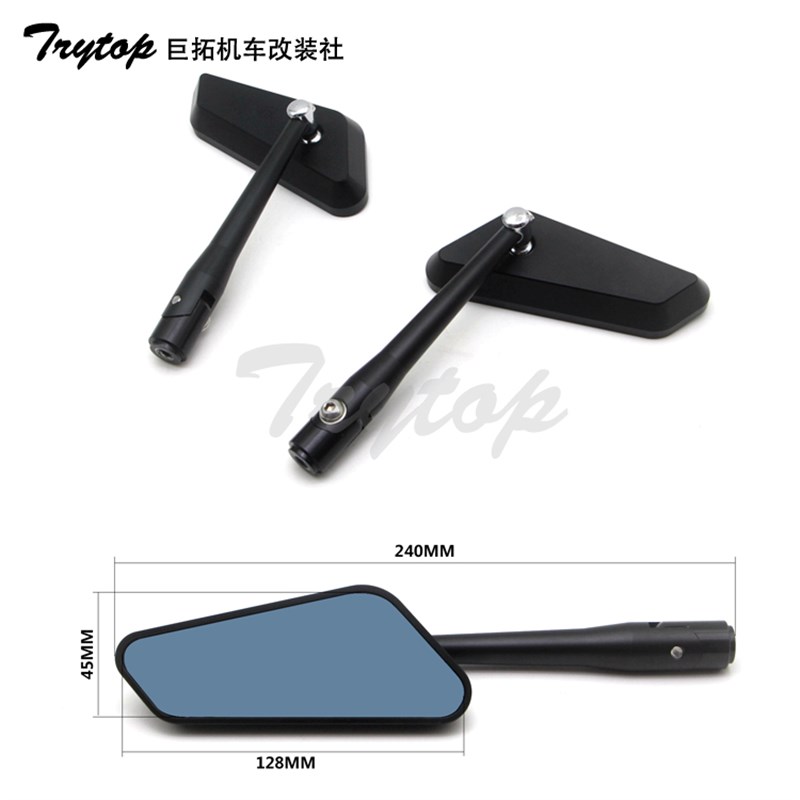 黄龙幼狮春风650/400/250狒狒ST赛车改装后视镜反光Y镜倒车镜趴赛