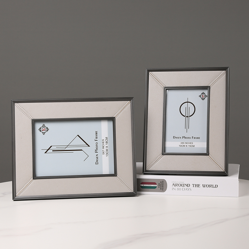 相框摆台金属相架摆件6寸7寸A画框相册样板房卧室床头柜装饰品