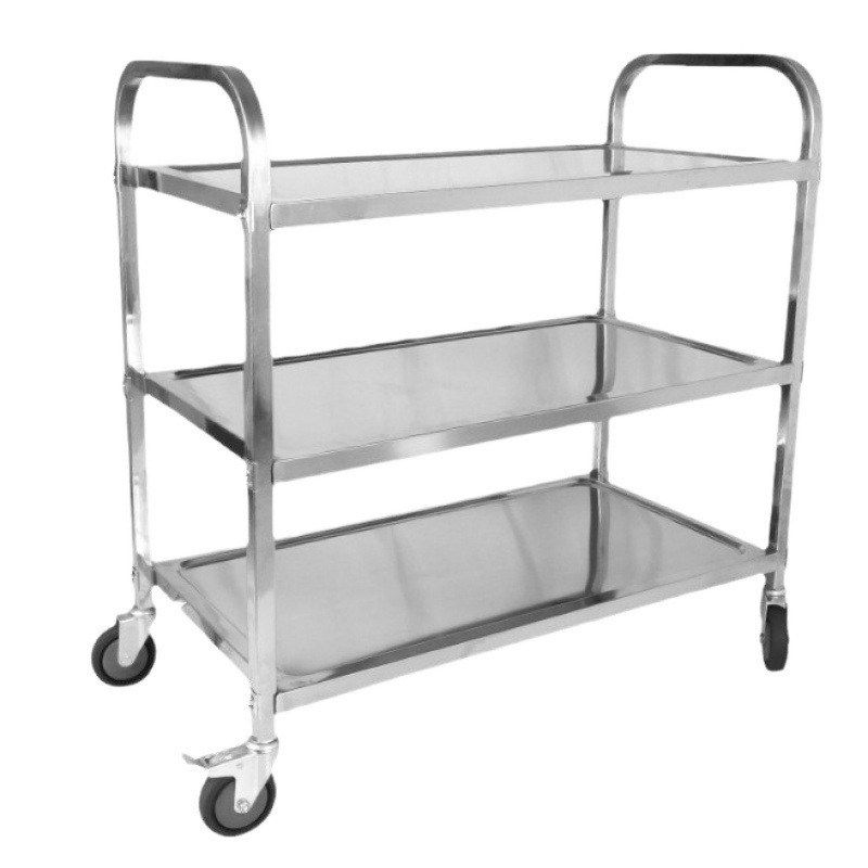 不锈钢餐车加厚收碗车餐厅上菜车商用三层塑料移动车.双层小推车,居家布艺,入户地垫,淘宝优惠券,粉丝福利购,淘宝优惠卷