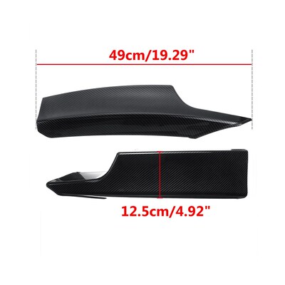 Carbon Fiber/Glossy Black FronAt Bumper Splitters Lip flaps