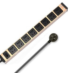 突破(MG)pdiu机柜插座 家用办公8位10A新国标孔 开关插排接线板