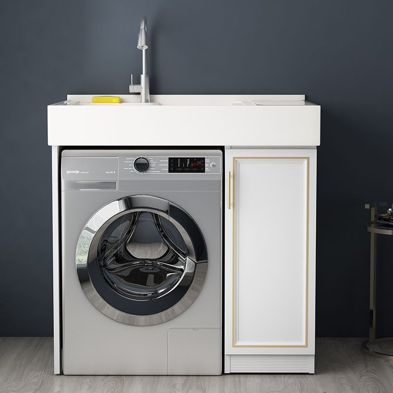 洗衣池盆c阳台洗手盆带搓板高低盆石英石切角盆洗衣柜一体台盆,包装,金属箱包装,淘宝优惠券,粉丝福利购,淘宝优惠卷