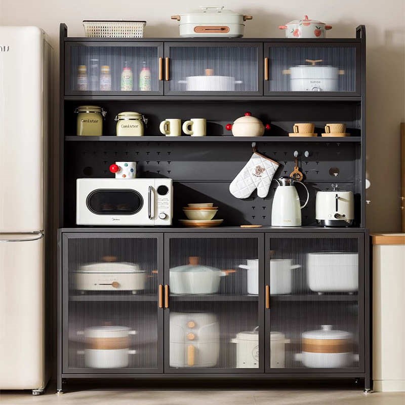 厨房置物架餐边h柜储物柜高柜多功能烤箱微波炉电器柜子橱柜收纳