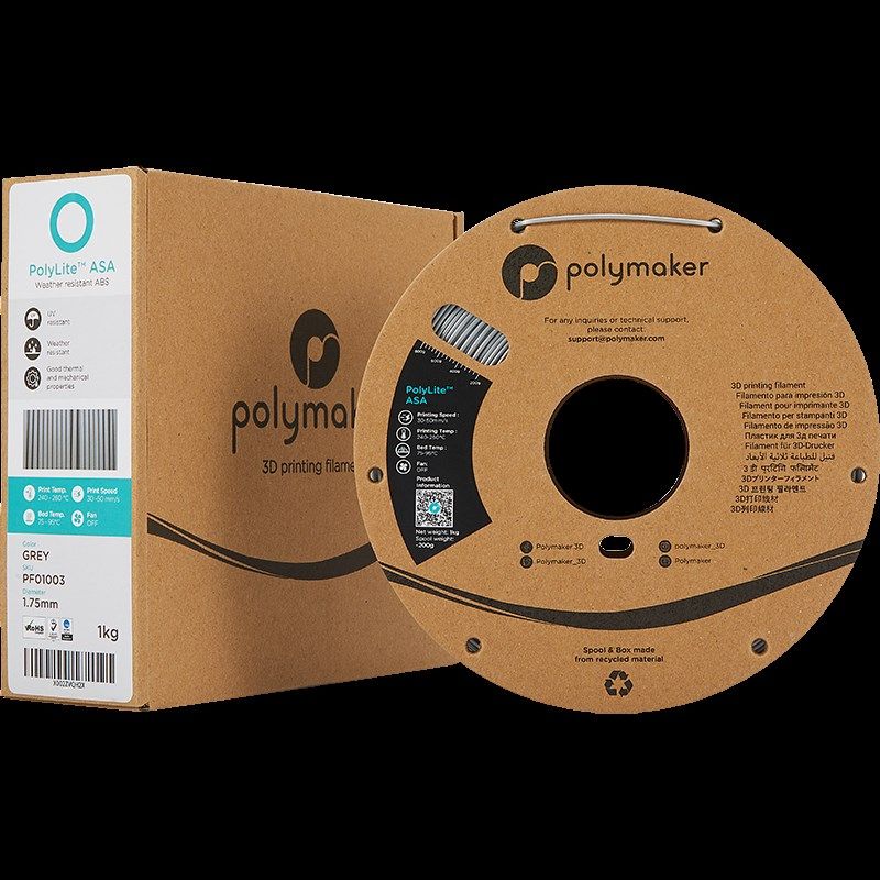 PolyLite 3D打印耗材ASA高韧性耐候耐热性抗紫外线 1.75mmZ和2.85