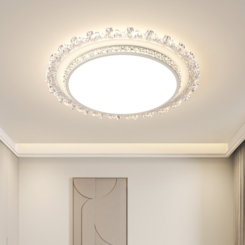 箭牌轻奢卧室灯全光谱水晶吸顶灯