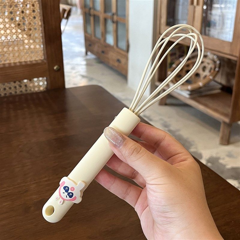 【奶油系列】迷你手动硅胶打蛋器鸡蛋奶油搅拌棒小型打发器搅蛋器