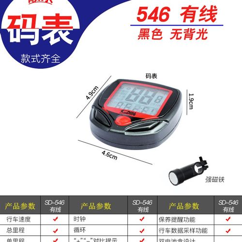 电动车速度表电瓶车公里表代驾时速表里程表加装中文码表测速器