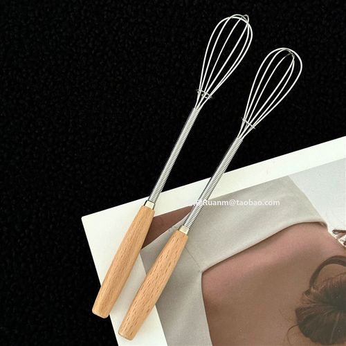 日式迷你打蛋器小号不锈钢搅拌棒家用手动烘焙用蛋抽小型搅拌器