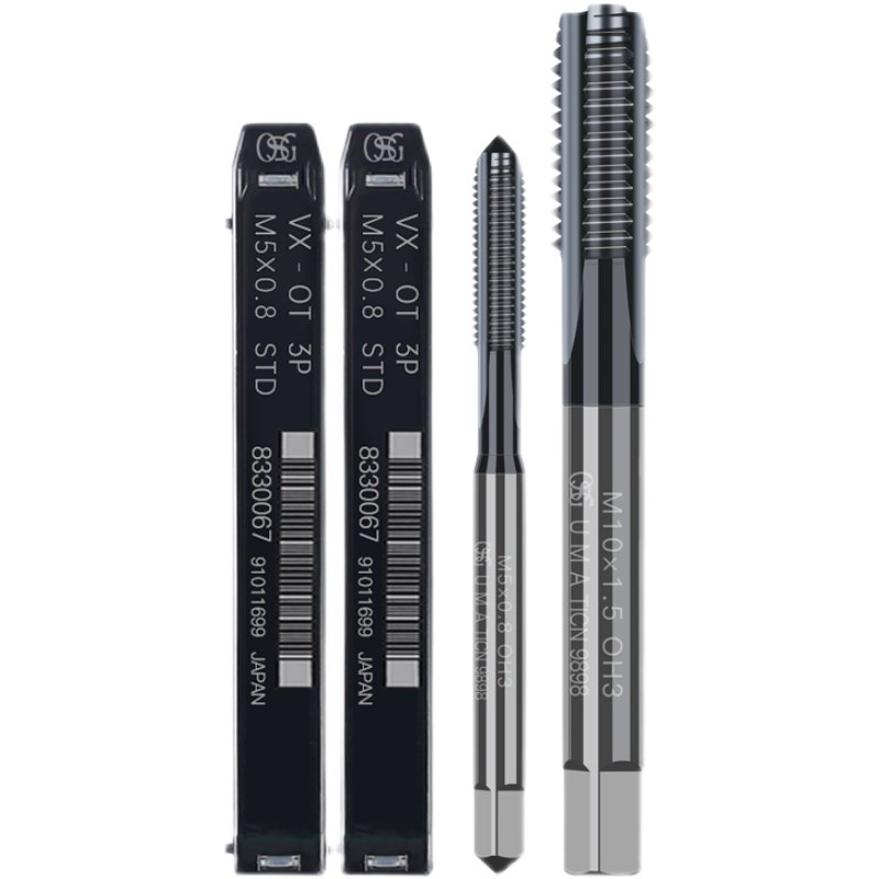 进口OSG钨钢直槽丝锥M2M3M4M5M6F硬质合金丝锥VX-OT高硬度丝攻