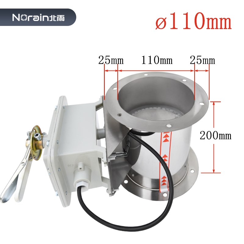 304不a锈钢防爆防火阀 八达隔爆型消防排烟近控硅胶密封通风管道