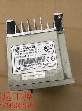 漂亮 台达变频器S1 0.4KW 220V VFD004S21A实物拍摄 功能测试包好