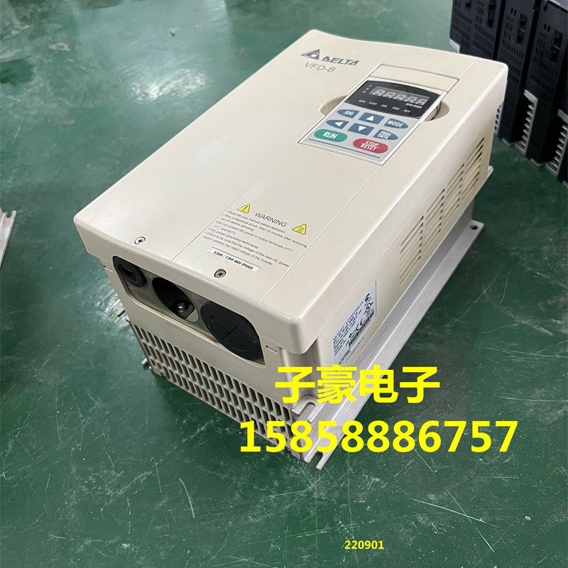 台达VFD-B变频器 VFD055B43A/B 380V5.5KW 拆机质量包好测试发货