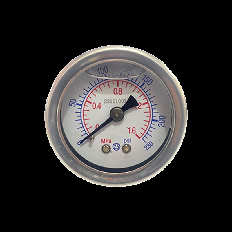 轴向耐震压力表YN40Z抗震防震油压液压表1/8PT真空表不锈钢外壳