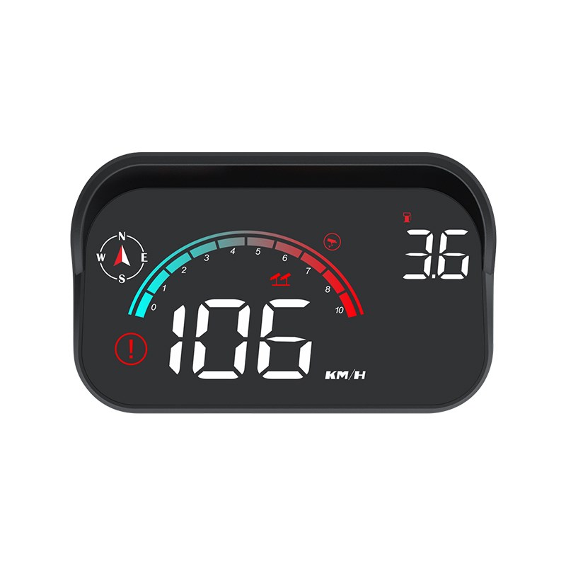 智能抬头显示器HUD汽车通用车载电子狗超速预警OBD车速油耗水温表