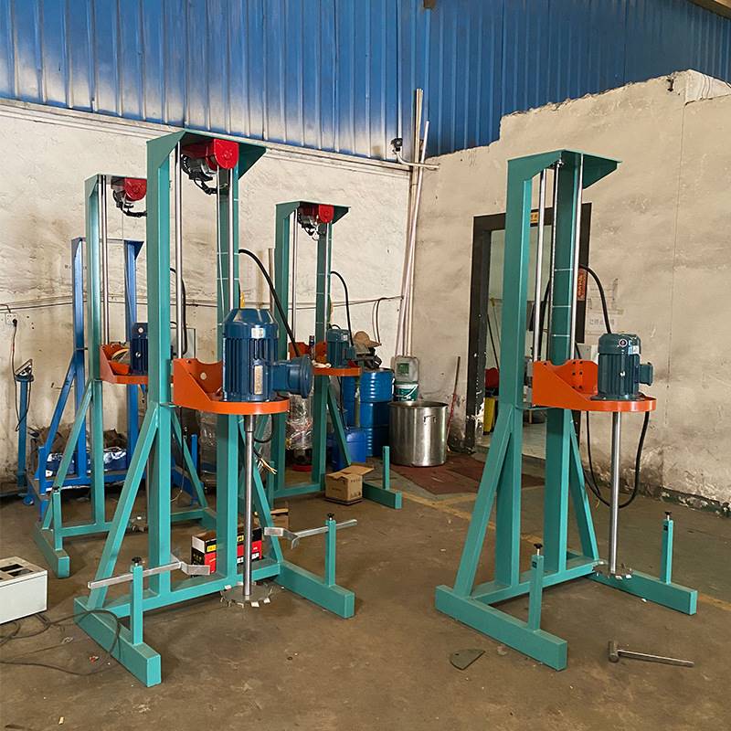 小型电动升降油漆搅拌机高速涂料乳胶漆搅拌设备油墨地坪漆分散机