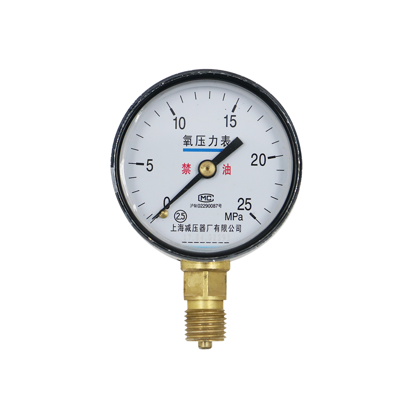 压力表  氧气表 (上海减压器厂)氧气圧力表 YO-60  0-25MPa