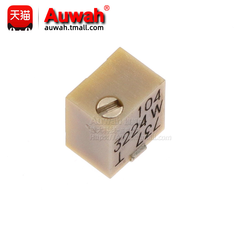 贴片多圈精密电位器可调电阻 3224W 20K/5E0K/100K/200K/500K/1M