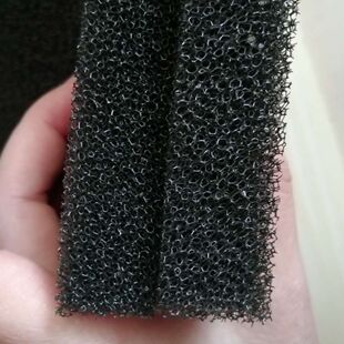 罗茨鼓风机空气过滤芯防尘罩消音棉 黑色聚氨酯防尘绵过滤网