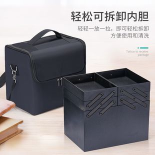 便携式化妆箱外出手提大容量纹绣美甲上门工具箱包化妆品收纳包