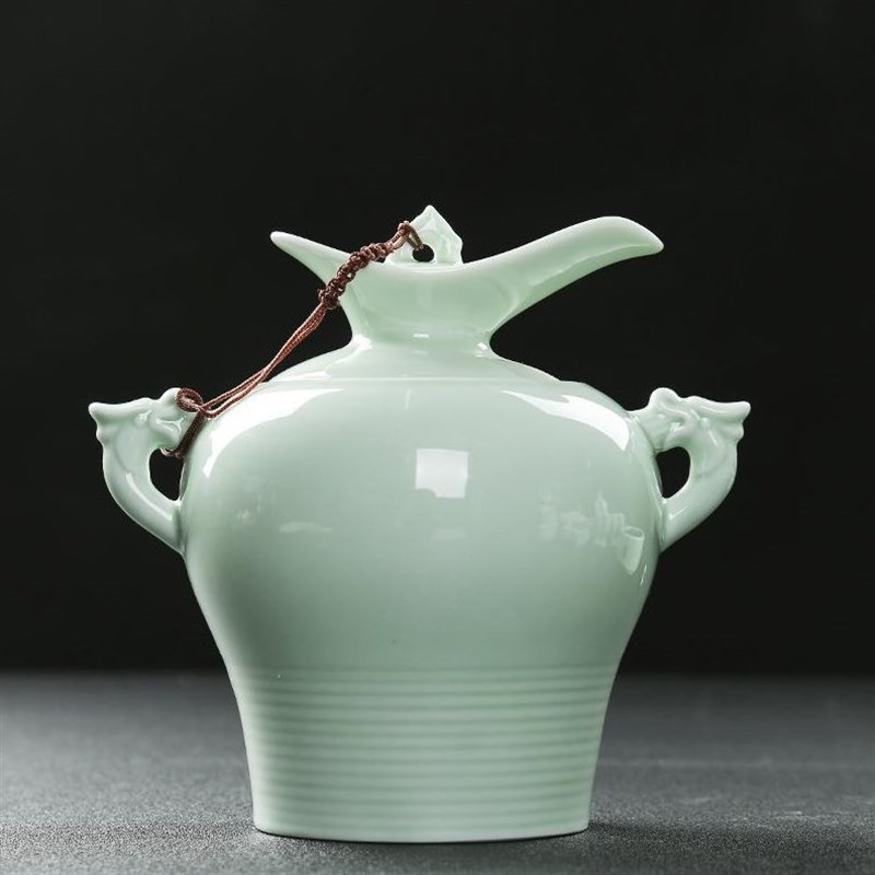 温酒器中式电加热仿古烫酒w壶家用黄酒煮酒器德化陶瓷酒具套装